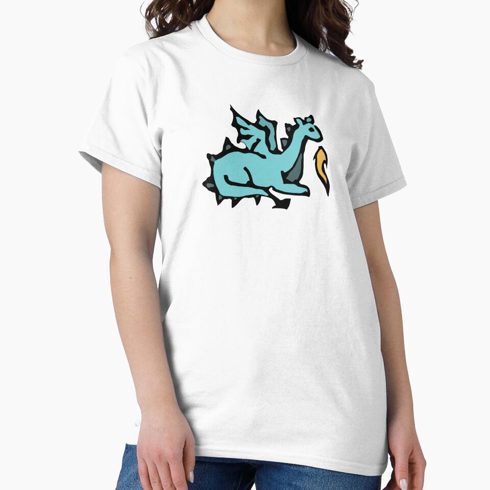 Cute Little Dragon With Fire (Blue) by bassoongirl123