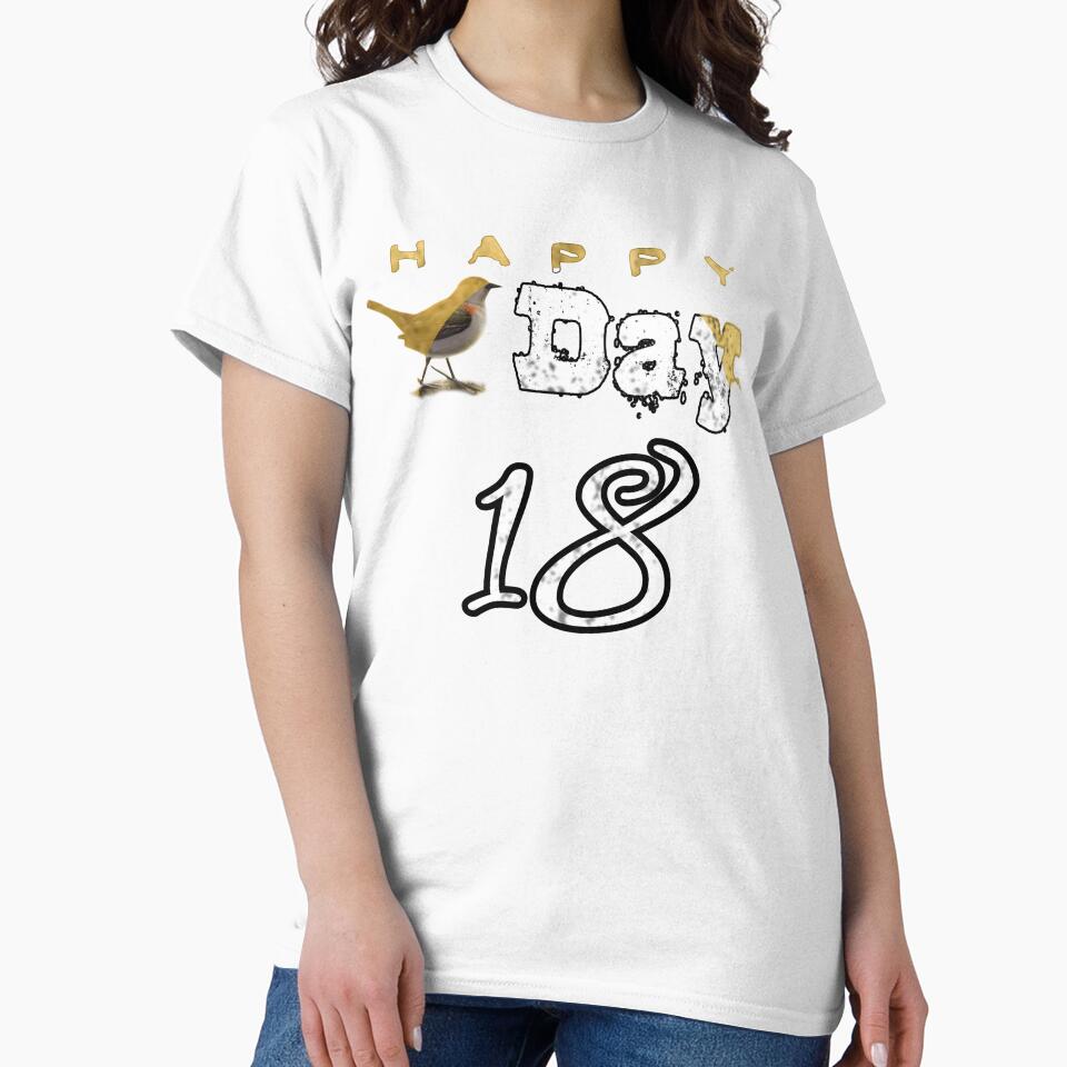 Happy birthday 18, Birdday 18, bird day, happy bird day, girlfriend birthday, son birthday, daughter birthday, Child birthday, birthday gift, birthday school, birthday university by Tzemo101