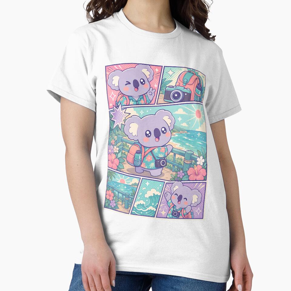 Kawaii Coastal Koala Tourist Comic Panel by Magmashup