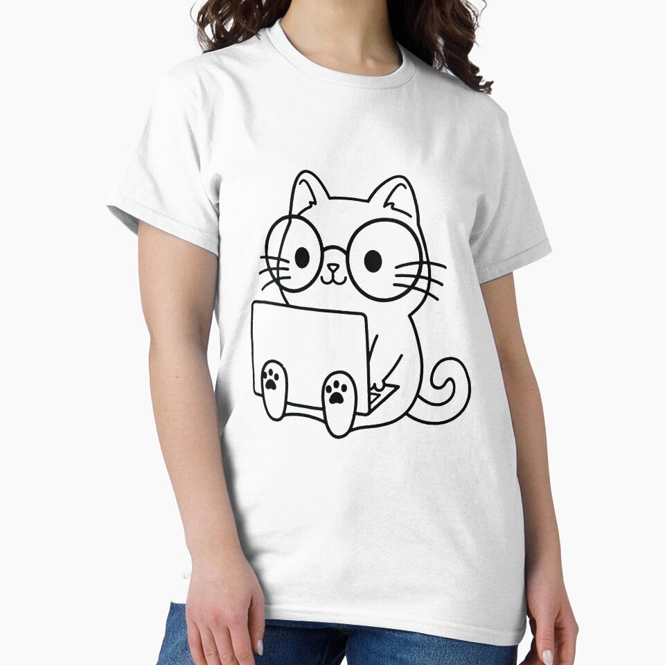 nerd cat by ompongalfina