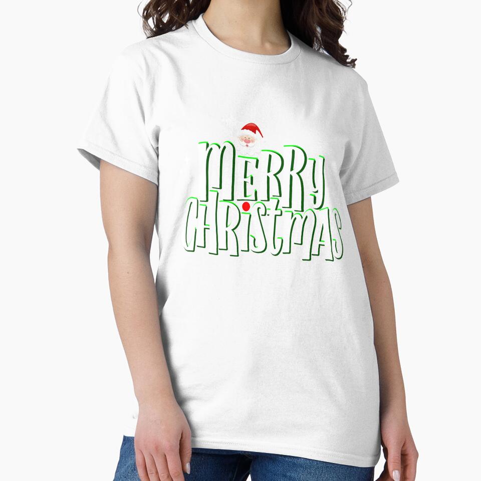 Merry Christmas Santa T shirt&Decor by moodlyx