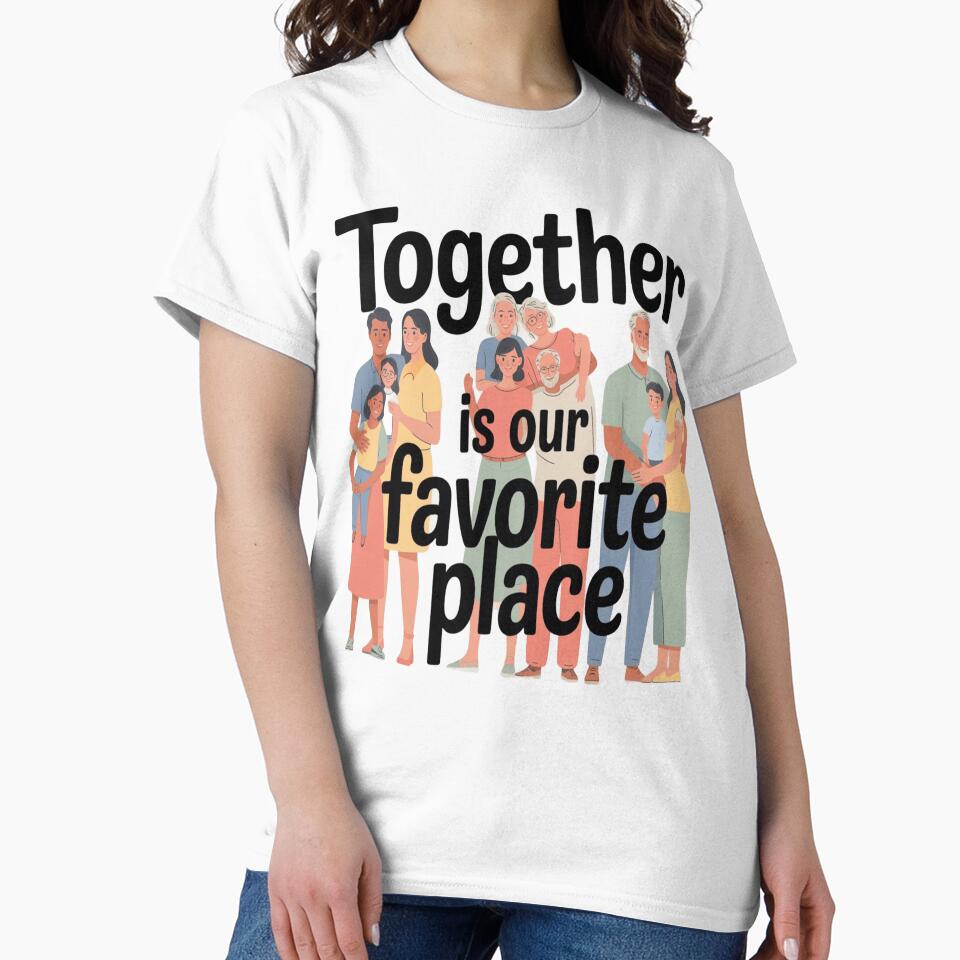 Together Is Our Favorite Place – Family Day Typography Design by InspiredCreatives