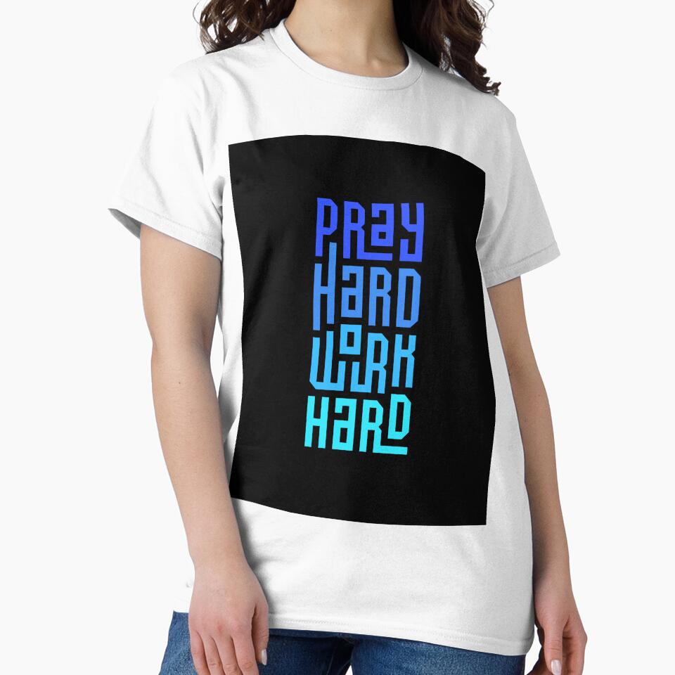 Pray hard work hard by Puppy Paws