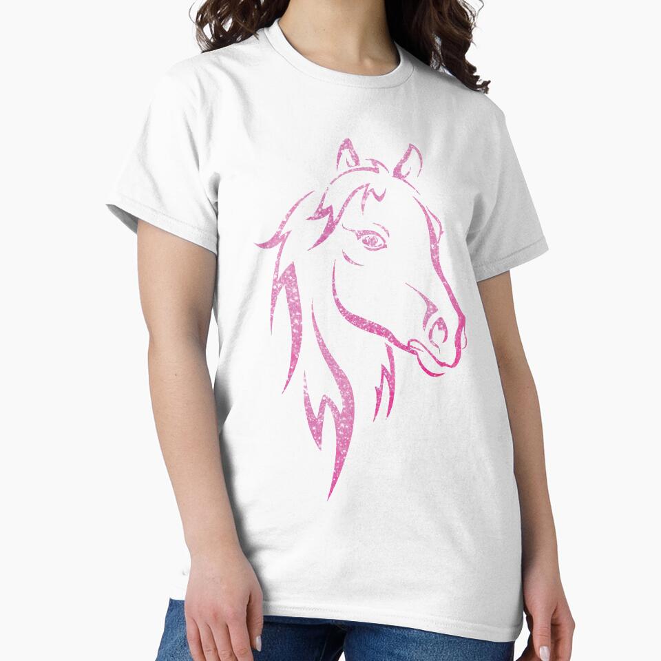 Pink Glitter Horse Clothing by inspiredtrend