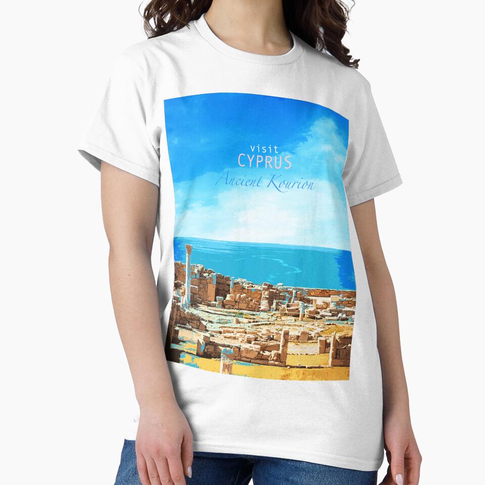 Travel Posters_Visit Cyprus_Ancient Kourion. by FanitsaArt