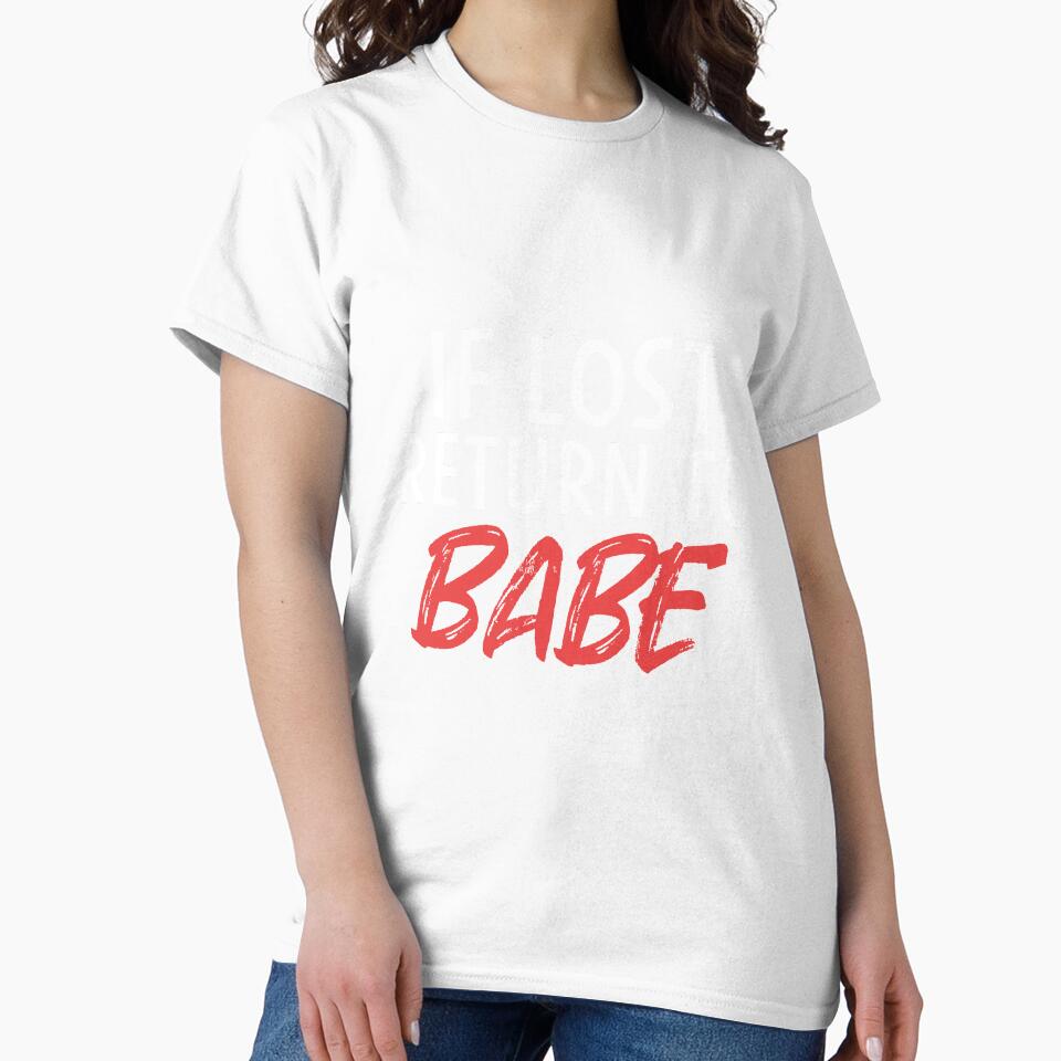 If Lost Return To Babe Couple Shirts Valentines Day by Mesyo