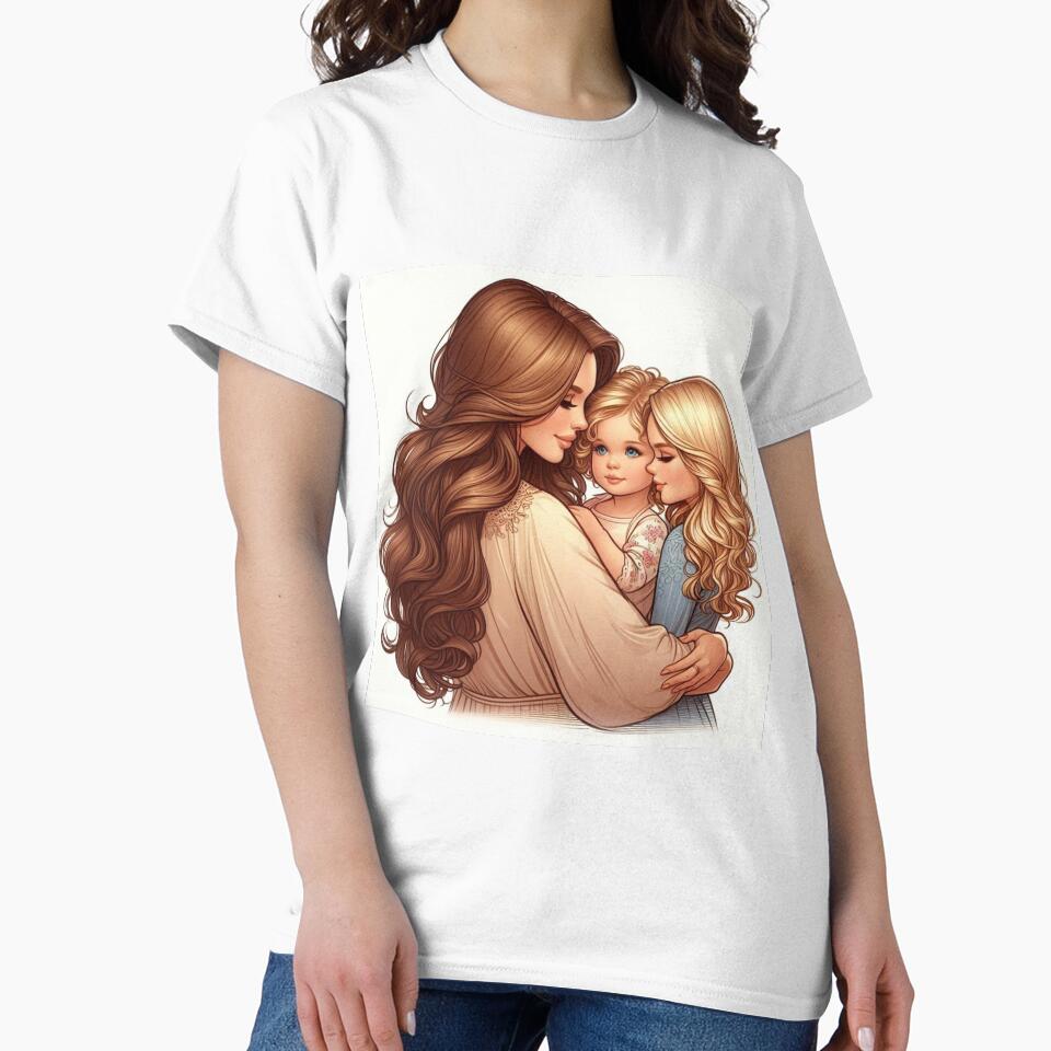 Mom and two daughters by EPDL