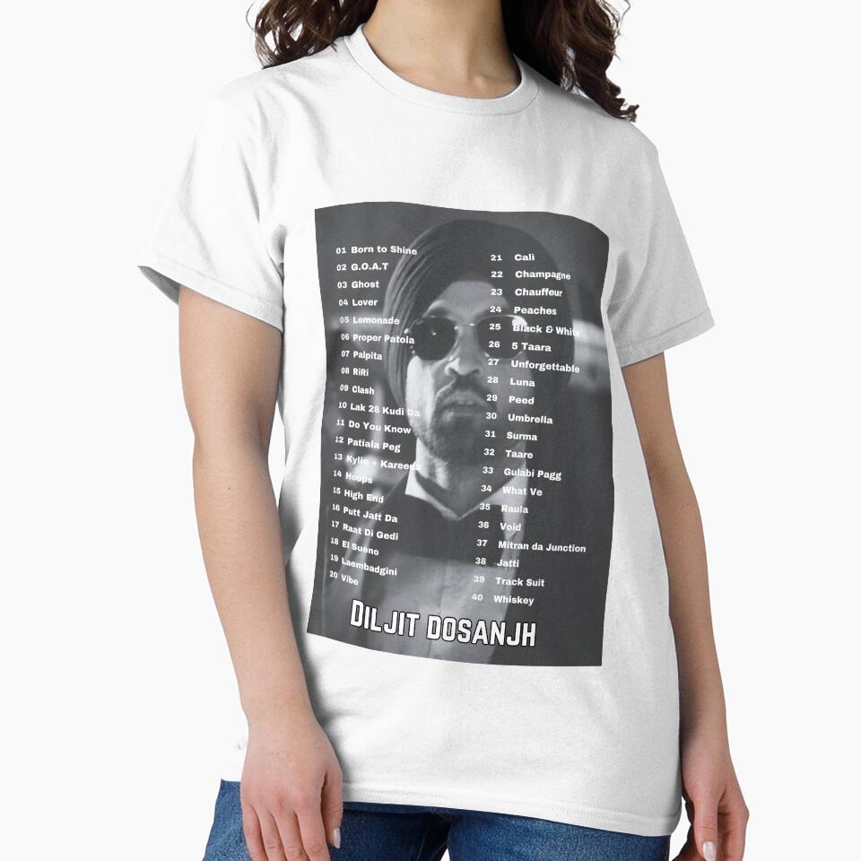Diljit Dosanjh: Black And White Songs list by TheArtCloudAU