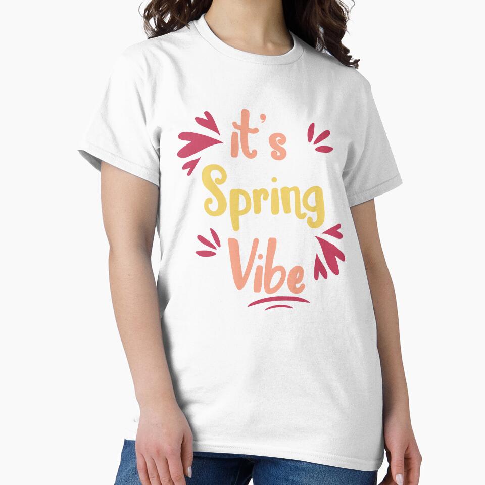 It's Spring vibe: 2022 spring with flowers and shapes Happy Easter Shirt, Colorful Floral Spring Gift For Women Girls by kind4you