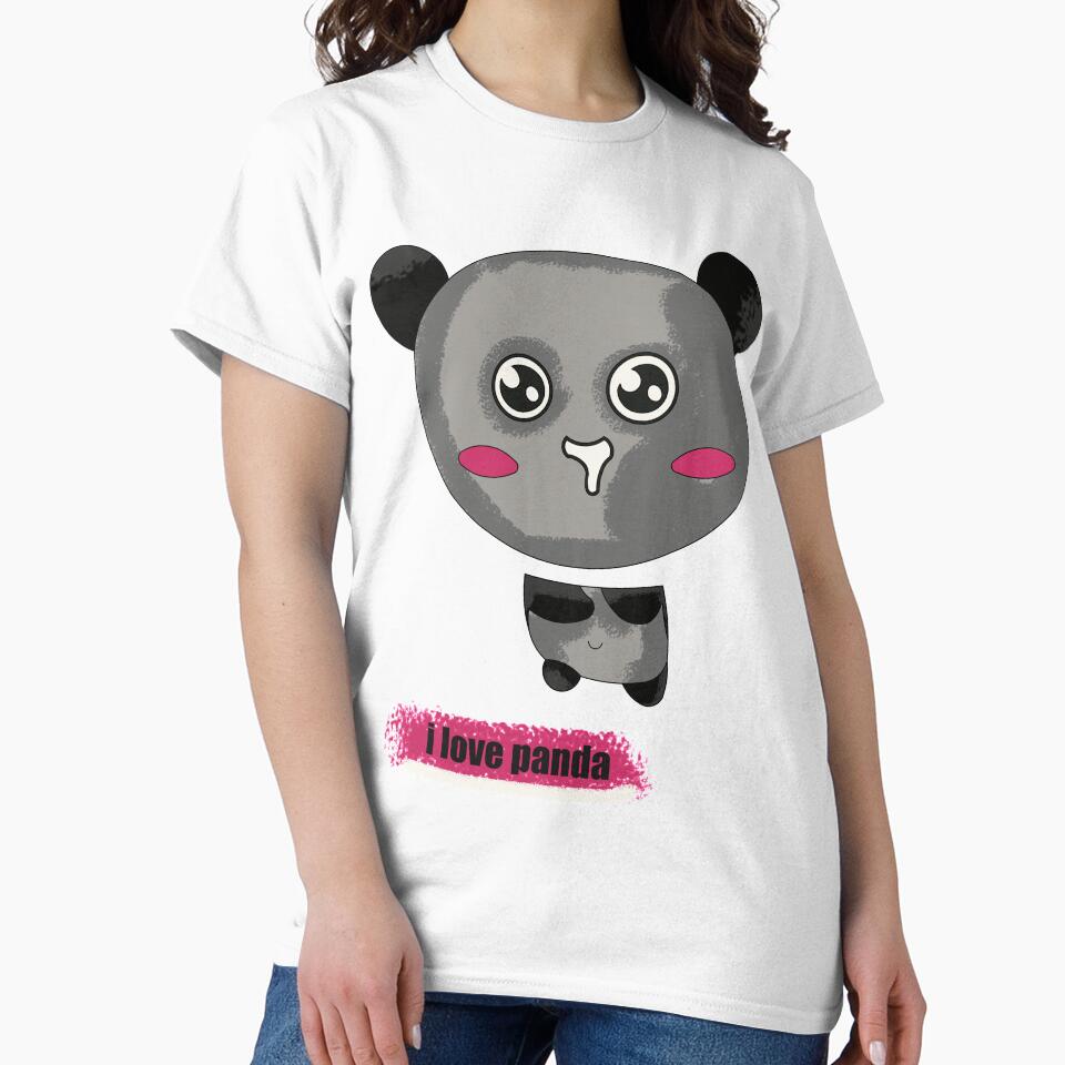 i love panda t -shirts by fowzi shokri