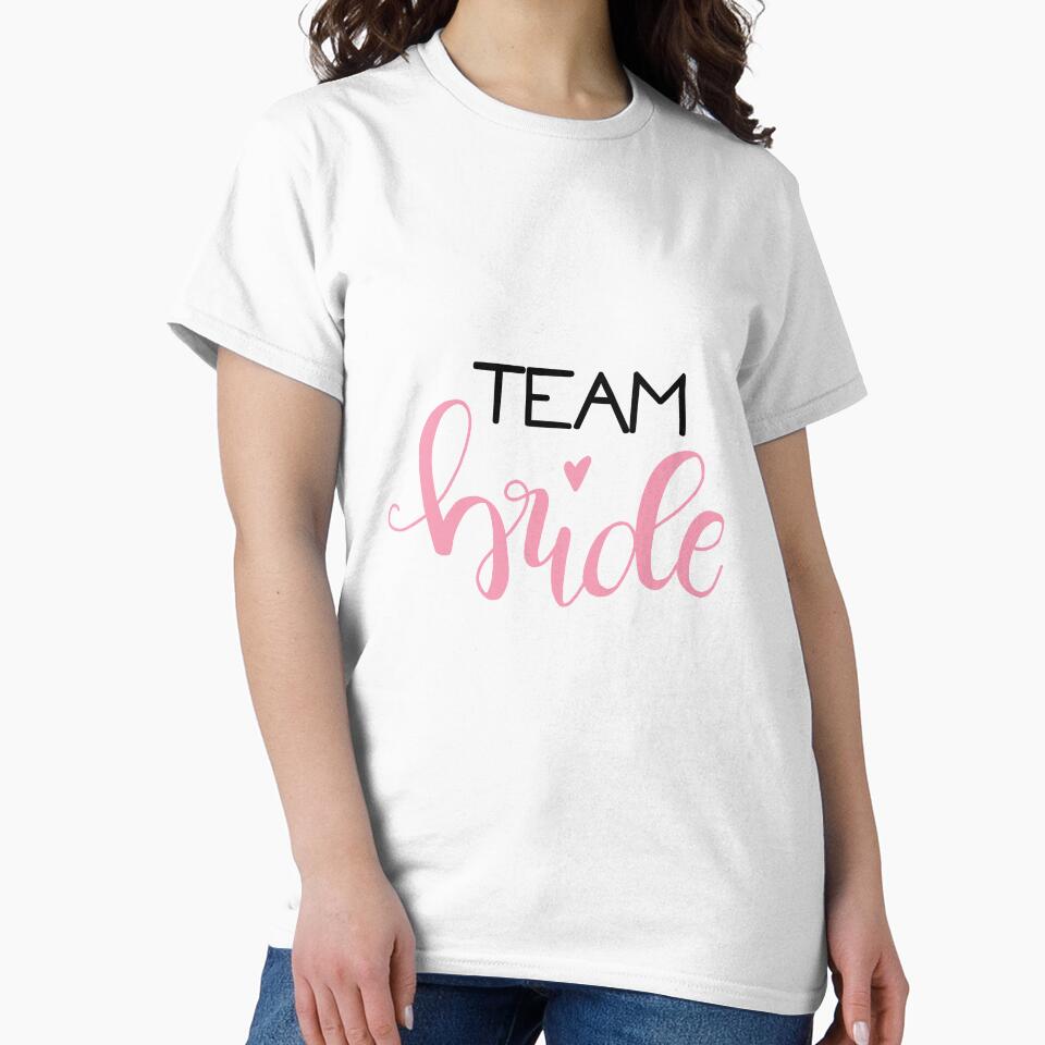 Team bride - black / rose by MrsDeeDesigns