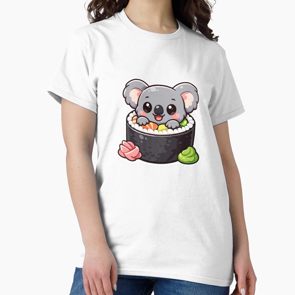 Cute Koala Sushi - Kawaii Japanese Food Sticker by AuraArtistica