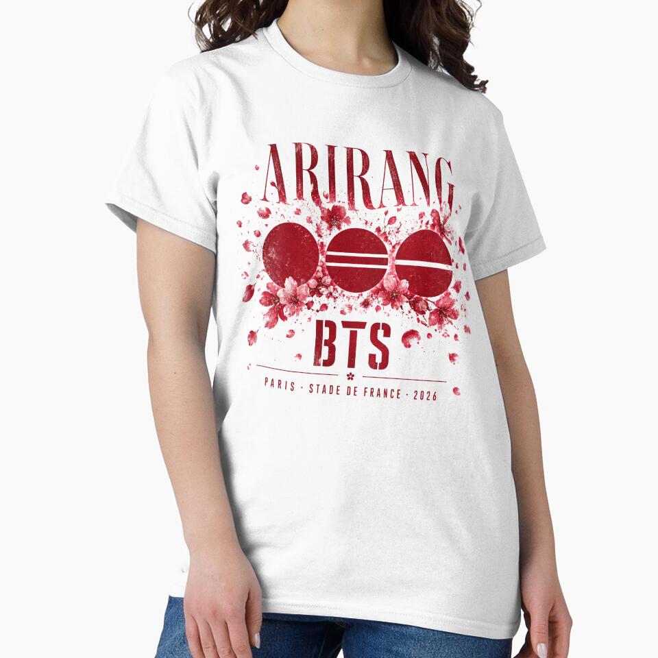 Copy of BTS Arirang Paris 2026 — Stade de France Concert Vintage T-Shirt by KickoffStudio