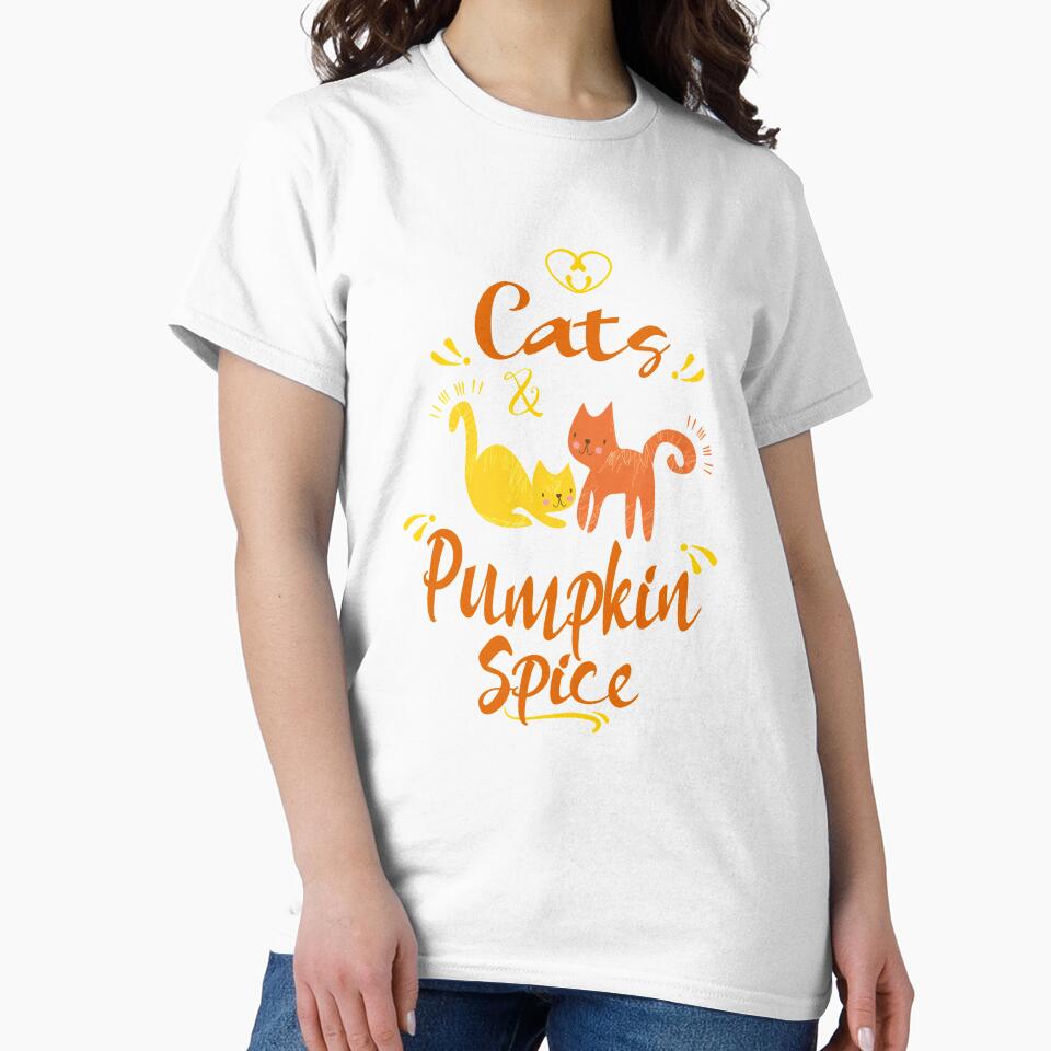 Cat Lovers Fall  Autumn Gift Love Cats & Pumpkin Spice by Sapphire Star