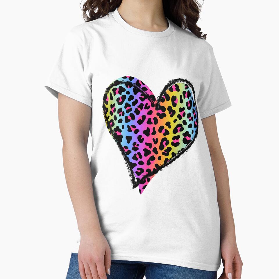 Colourful Leopard heart by sheelashop