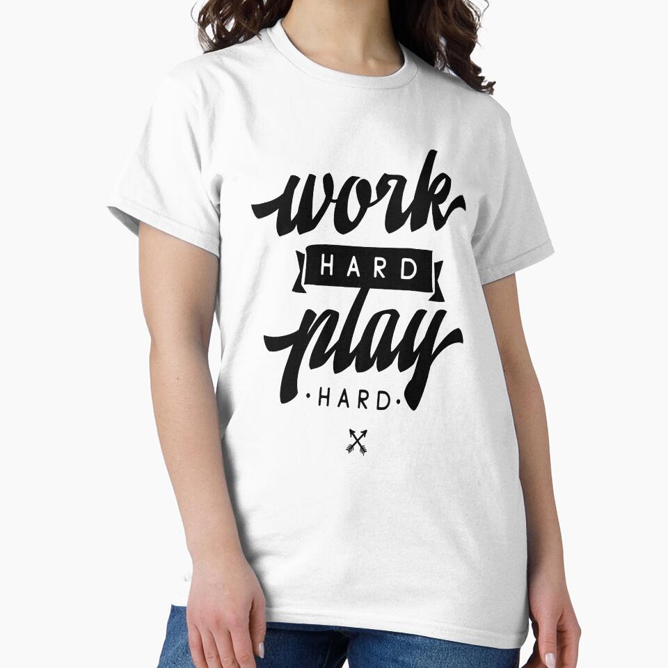 Work Hard Play Hard Inspirational Quotes by ProjectX23
