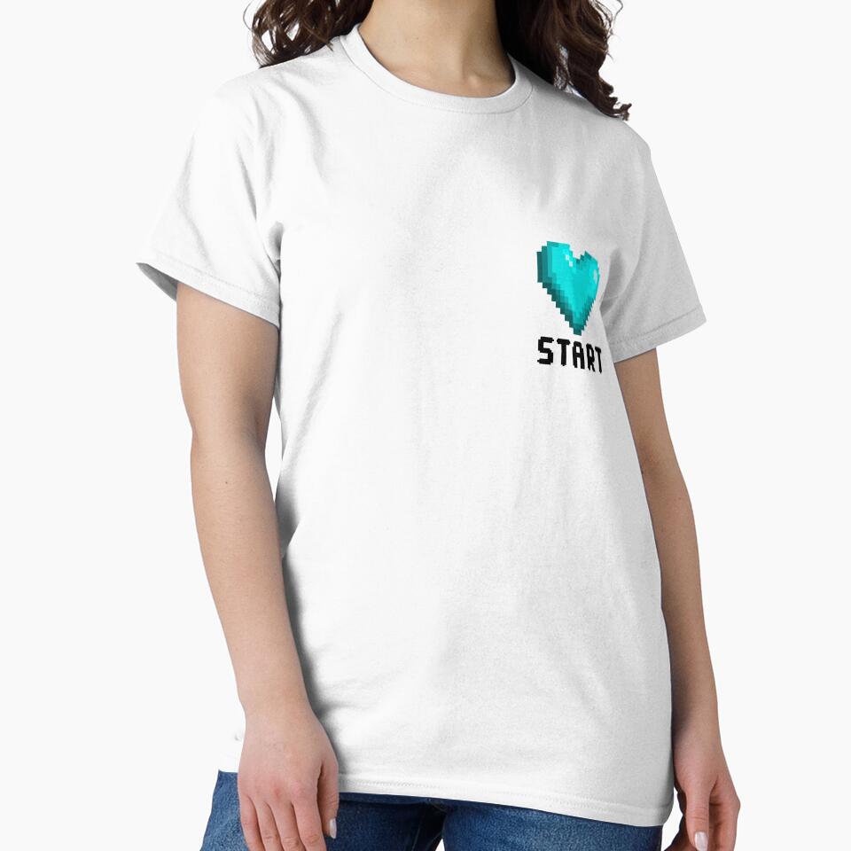 Pixelated Cyan Heart - Retro Gaming by Fikuall