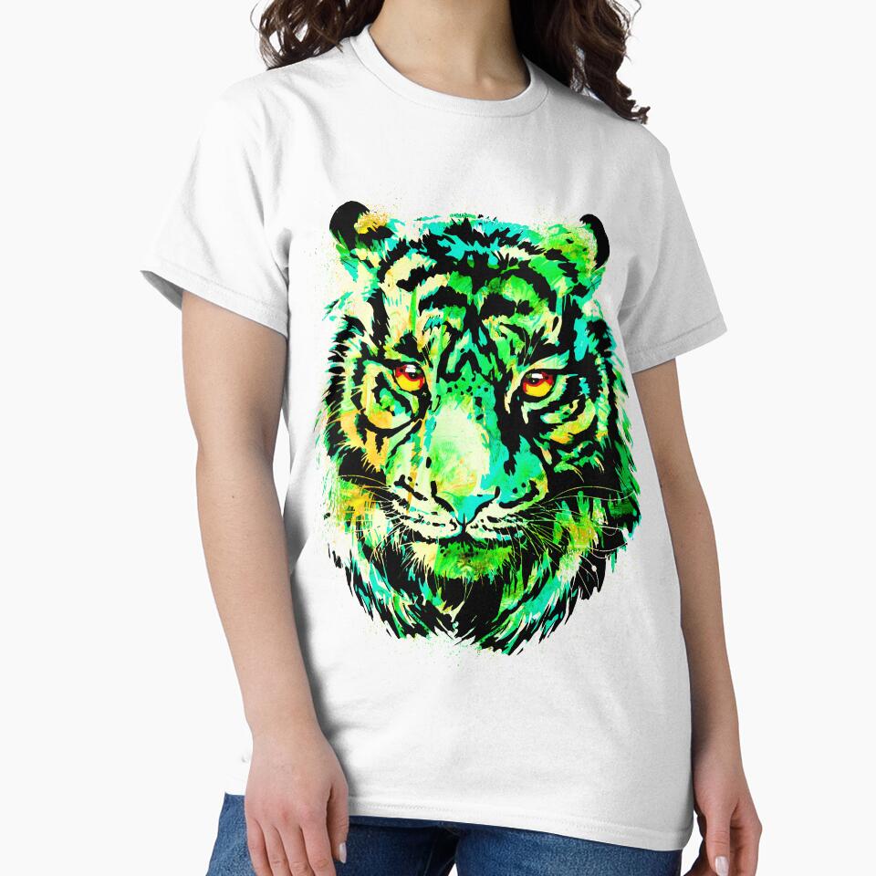 Realistic Green Tiger - Bengal Tiger Eyes by BigWildKiwi