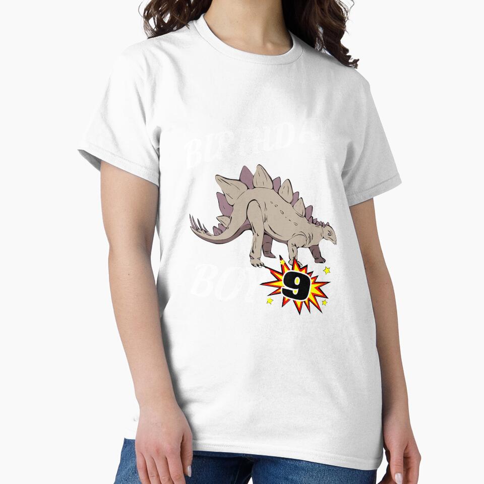 9 Years Old Birthday Design Dinosaur Gift Design by drwigglebutts