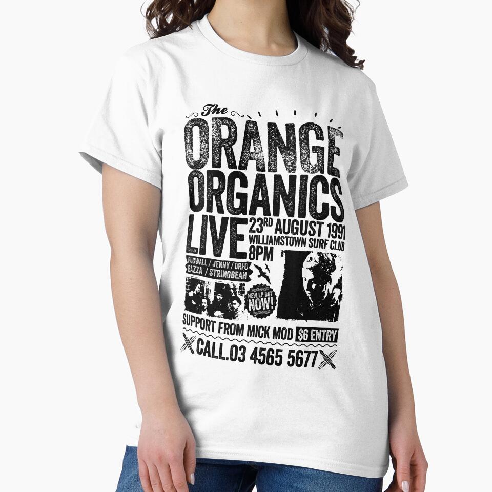 Pugwall - Orange Organics Retro poster by James Merrick