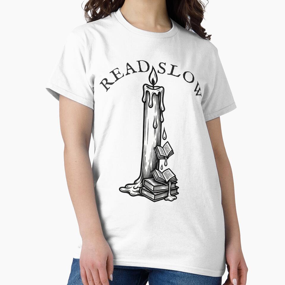 Read Slow – Dark Academia Candle & Books by The Arcane Archives
