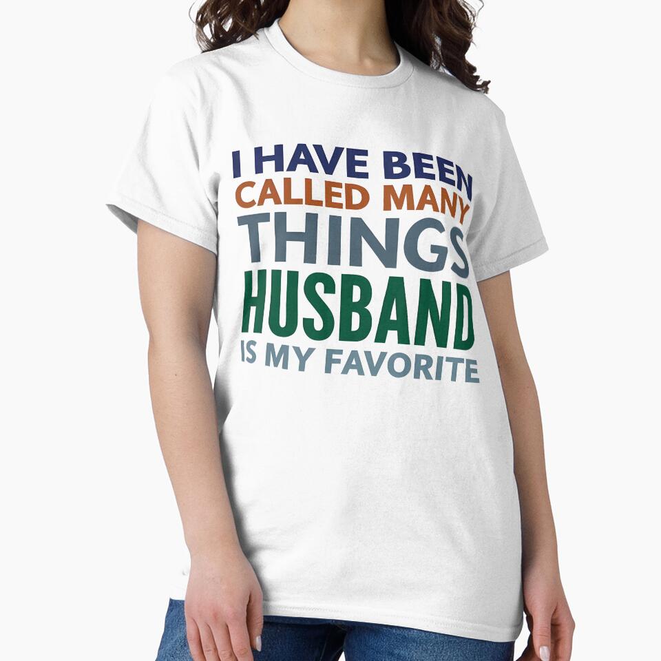 Husband Is My Favorite – Bold Typography Design for Men by TeeTimeTreasure