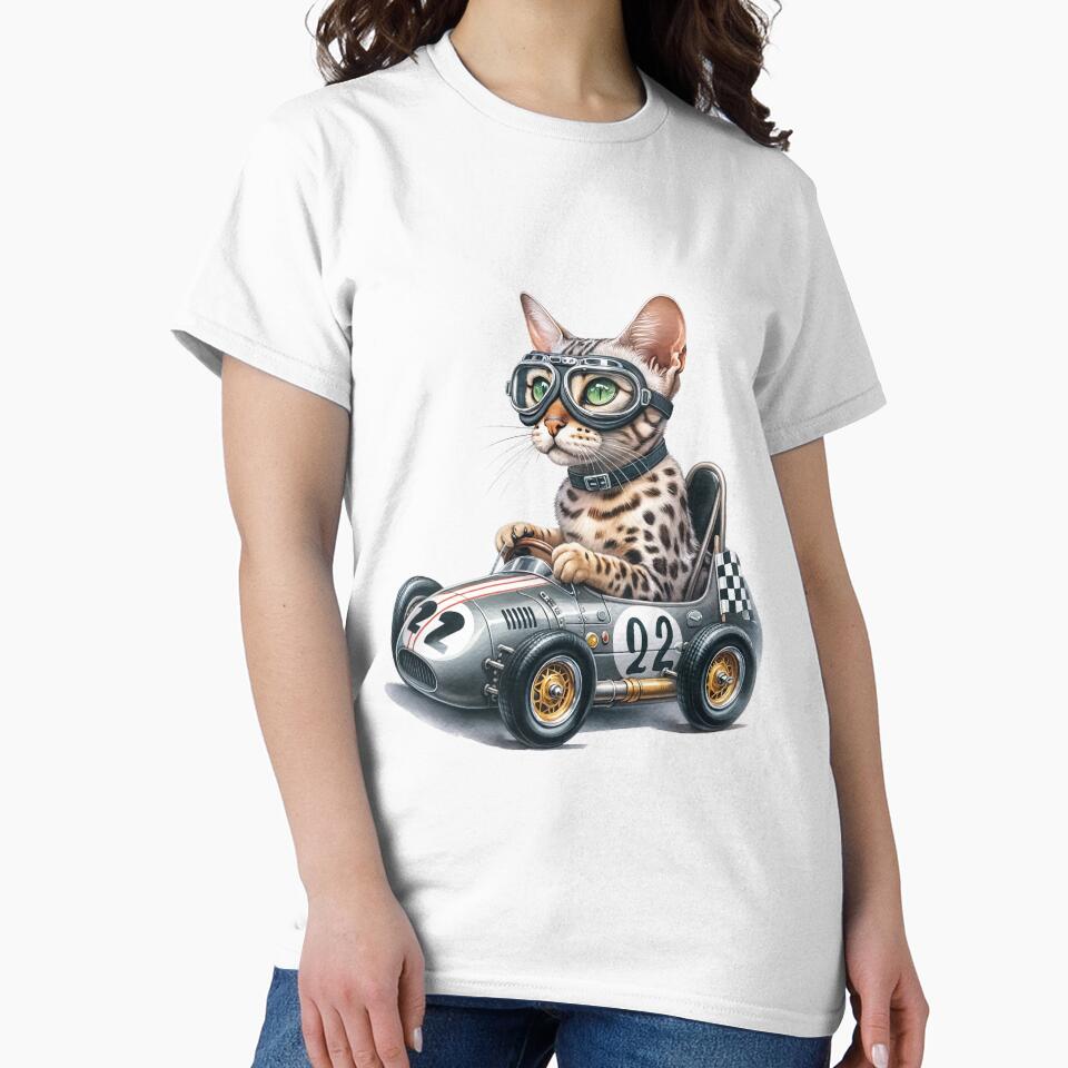 Egyptian Mau Speed Racer - Funny Cat by vogocom