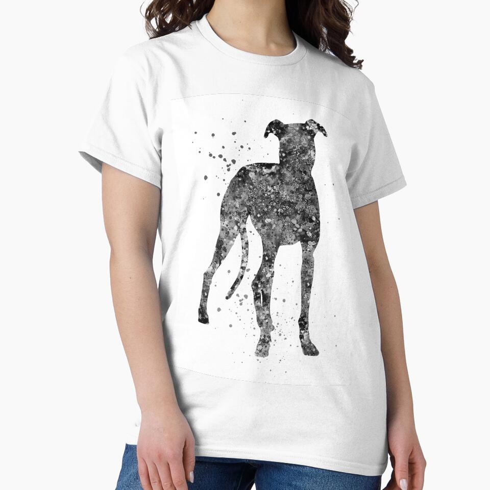 Whippet, Whippet art, watercolor Whippet by Rosaliartbook