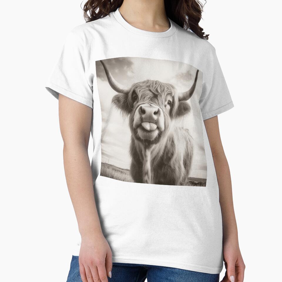 Cheeky Highland Cow by wildtribe