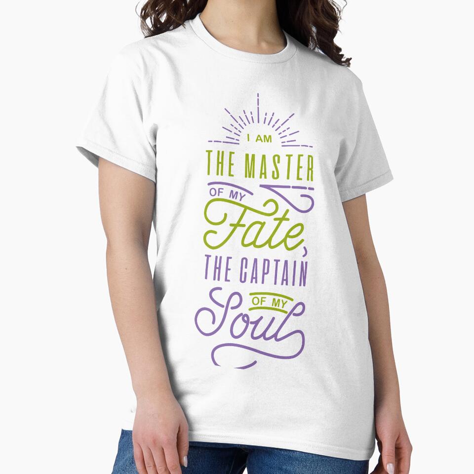Master of my Fate - Captain of my Soul Typography by PaulC71