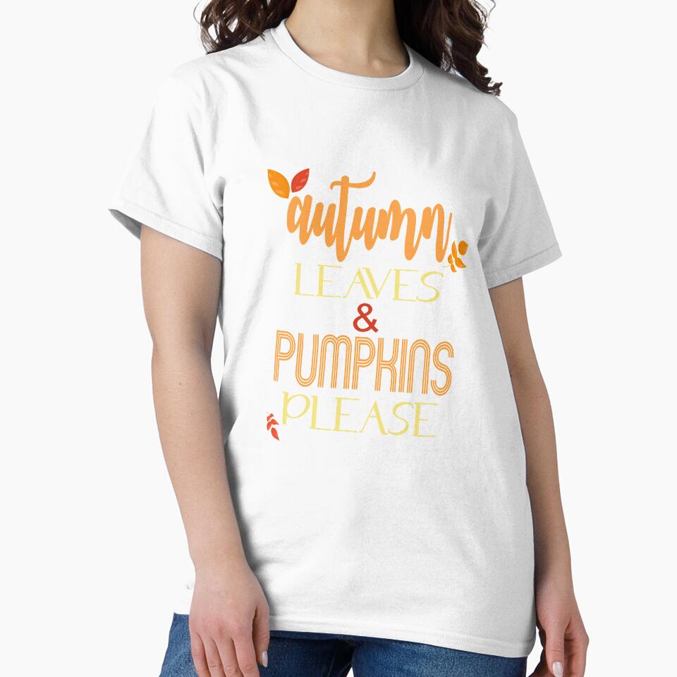 Autumn Leaves & Pumpkins Please Fall Autumn Gifts For Women by Sapphire Star