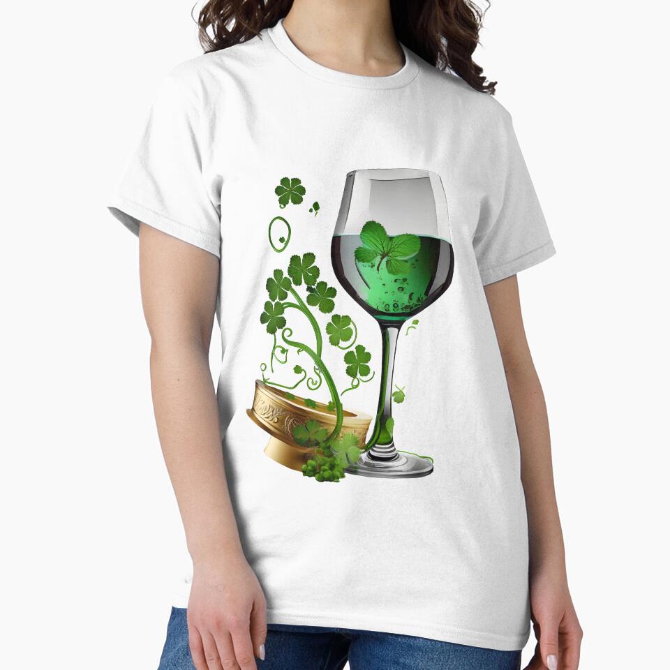 St patrick's day wine glass by Urban-Swaggz