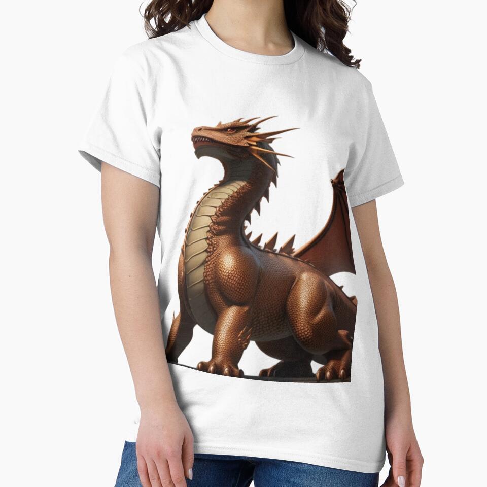 Brown Dragon - Black T by LuizSilva1983