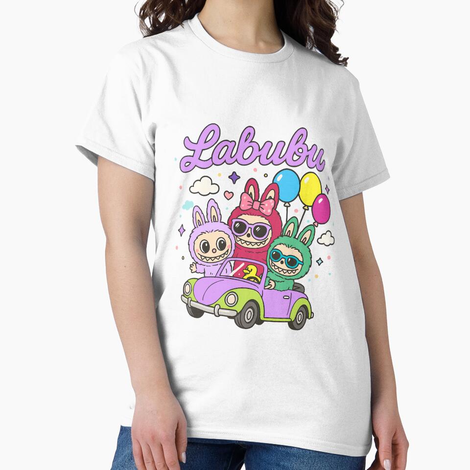 Cute fuzzy monster car by Country Home Prints