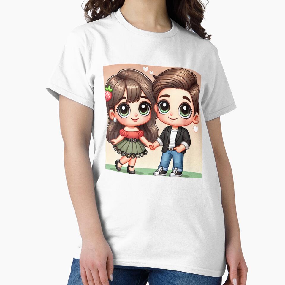 Valentine Sweet Chibi Couple in Love Gifts by Pimfonult