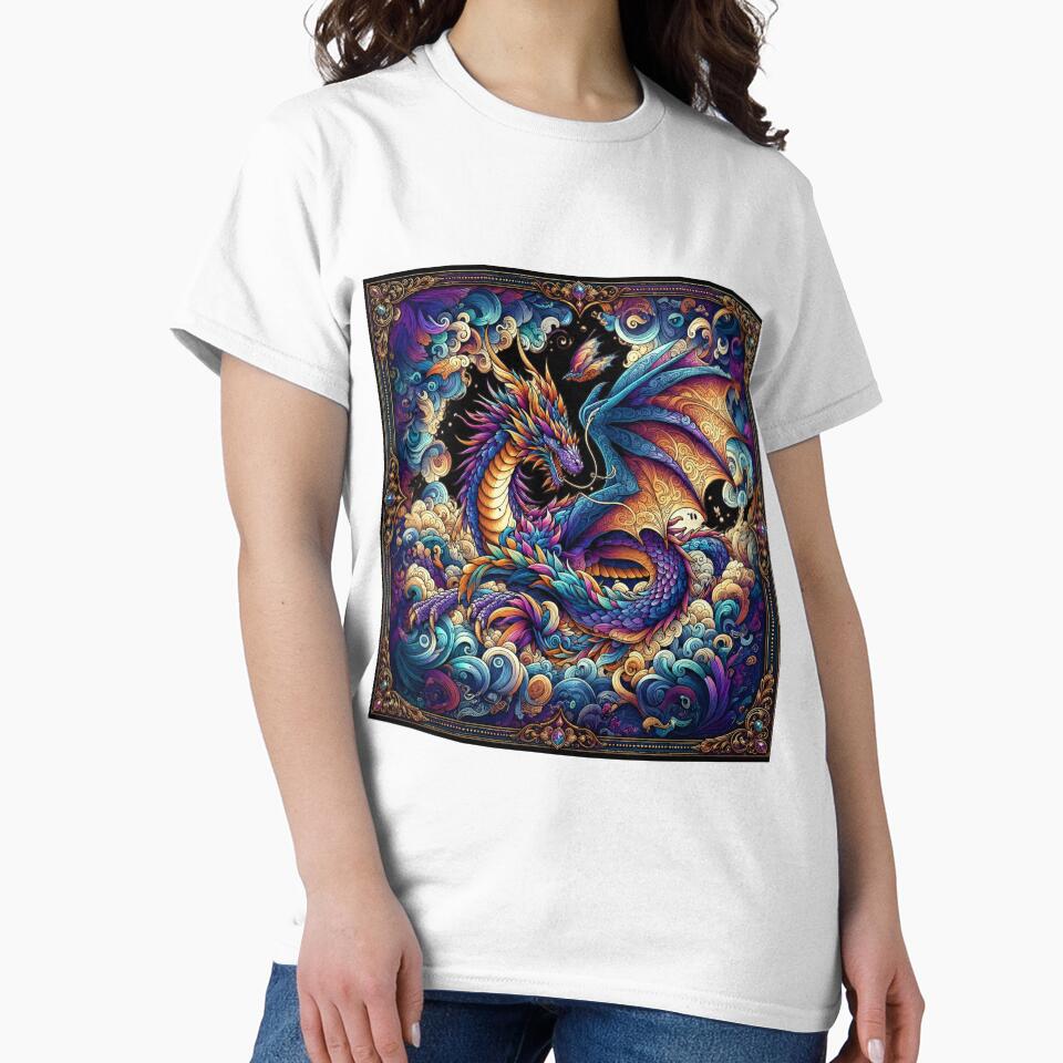 Azure fantasy dragon by NerdiPop