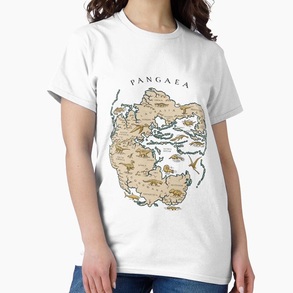 map of the supercontinent Pangaea by Richard Morden