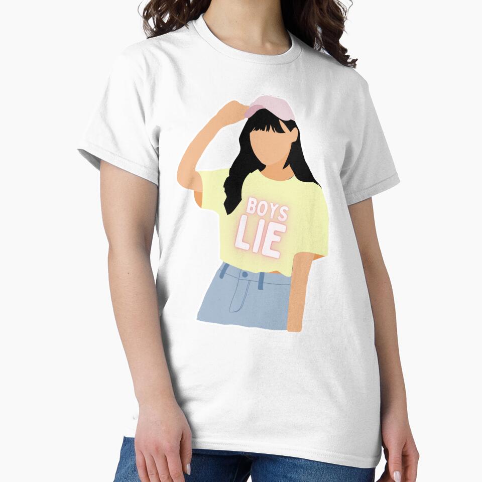 Boys Lie inscription on a girl's T-shirt by VentureGraphics