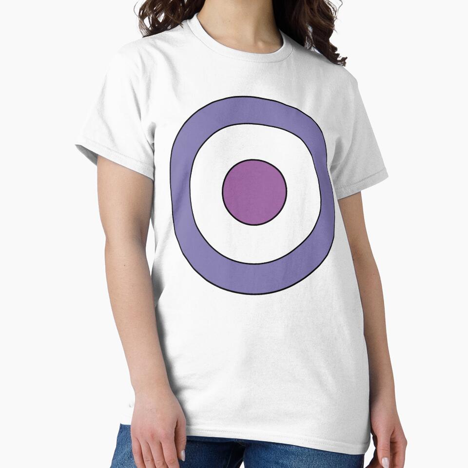 Mens Womens White Hawkeye Target Tshirt Design by doubledagger