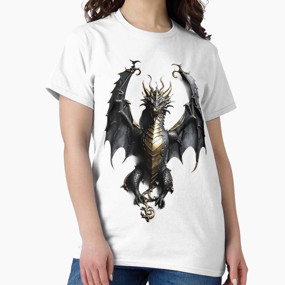 Front Black and Golden Dragon by LuizSilva1983