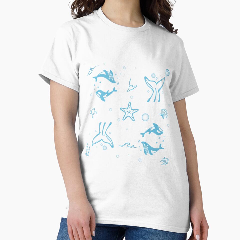 Ocean - Whale Pattern by MegDexShop