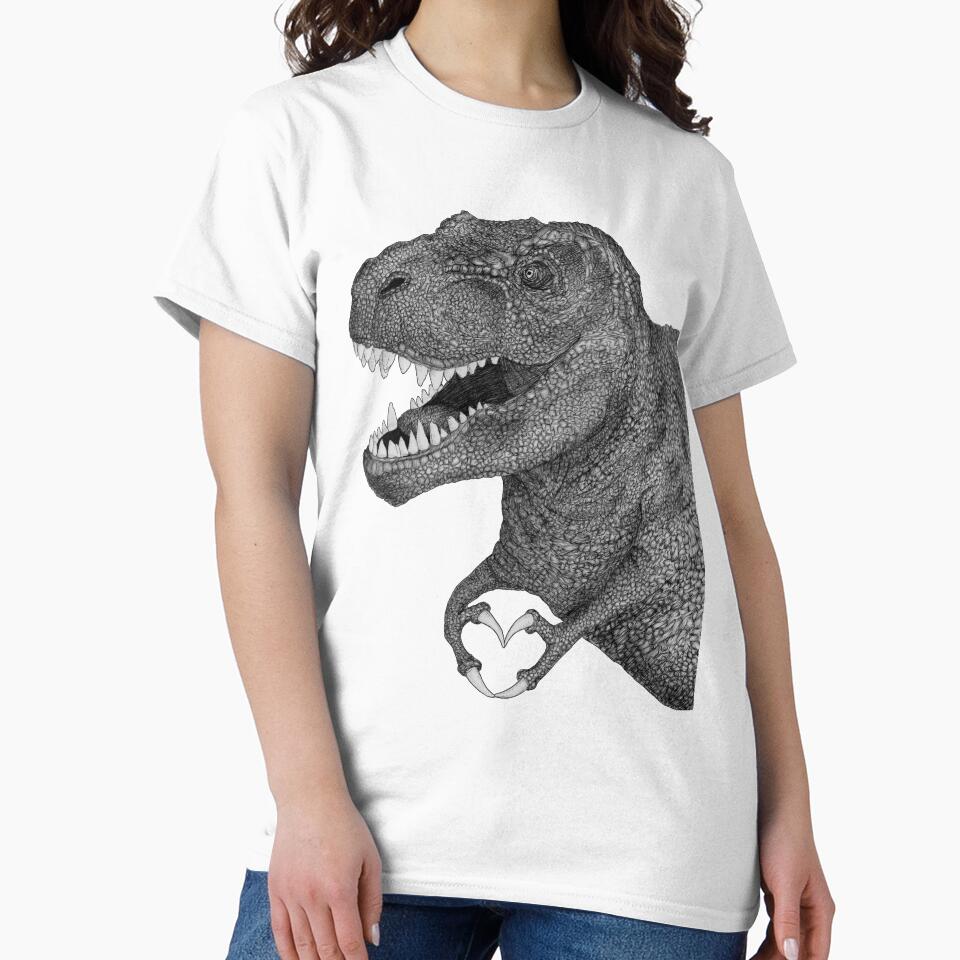 Dino Love by ECMazur Art