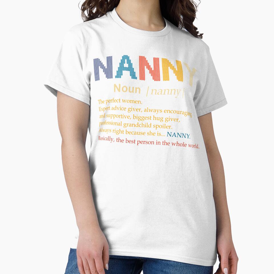 Nanny Definition Perfect Women Gift by Dolphin Graphic