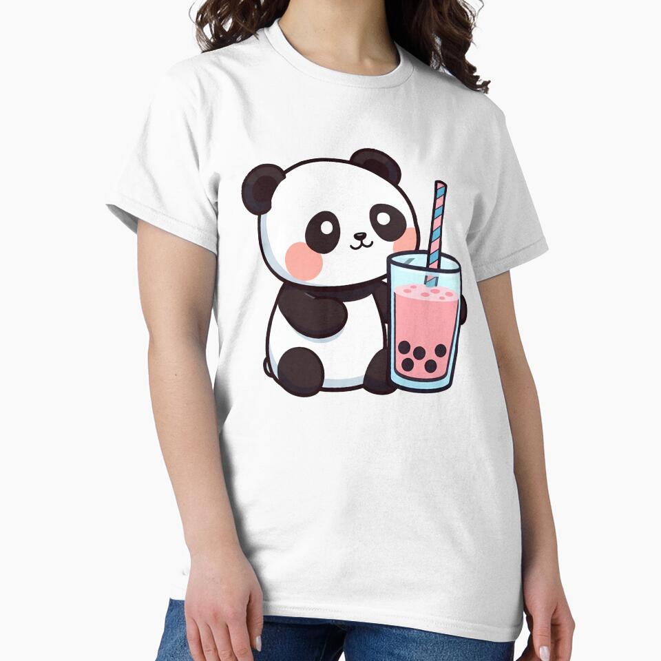 Cute Panda's Boba Delight by dreephic22