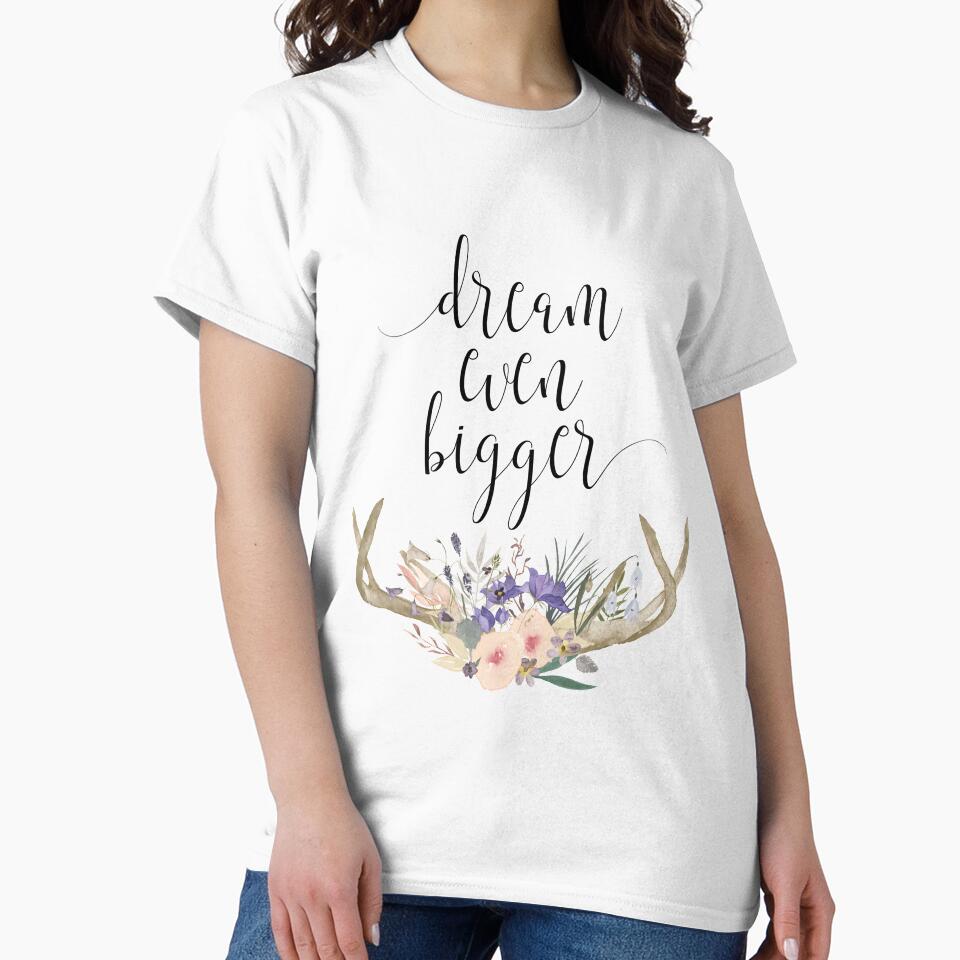 Dream Even Bigger Flower Floral Deer Antler by indulgemyheart