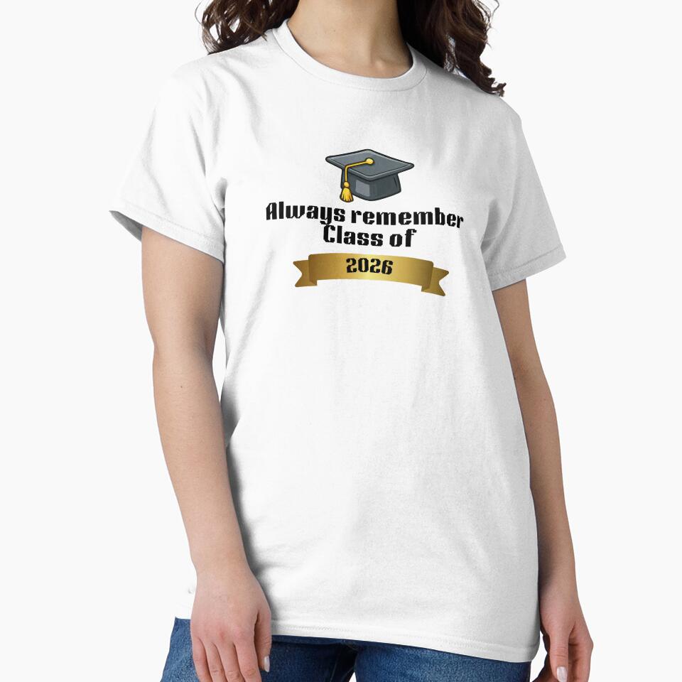 Always Remember Class of 2026 Sticker – Cute Graduation Senior Gift Aesthetic by Art IN Pack