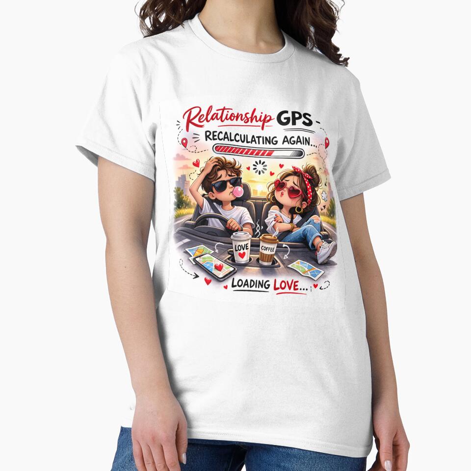Relationship GPS - Recalculating Again Funny Couple Sticker by AdaStickyMood