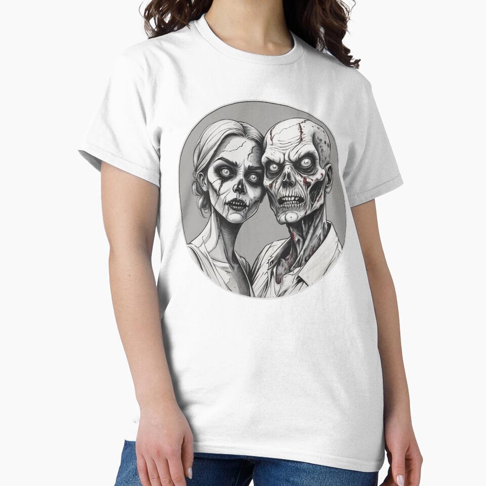 Zombie Couple - Zombie Portrait by NightTimeJ