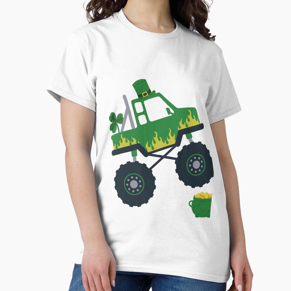 St Patricks Day -  Funny And Cute Truck St Patrick's Day Idea For Kids And Toddlers by Diferenty Shop  ⭐⭐⭐⭐⭐