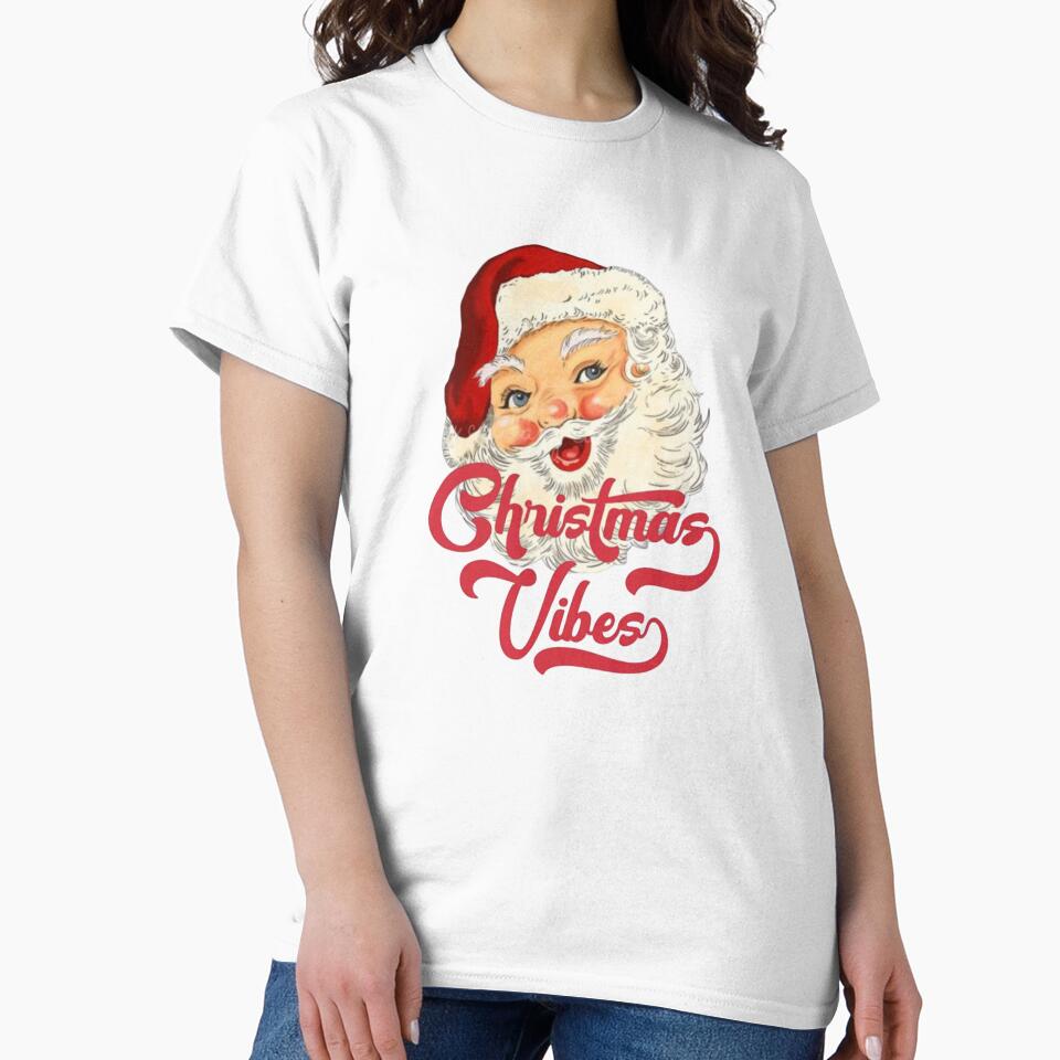 Copy of Copy of Retro Vintage Pink Santa Claus, Pink Christmas, Vintage Christmas, Vintage Santa, Retro Christmas by Sophistical